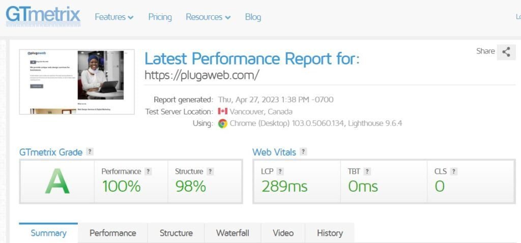 plugaweb fast website speed